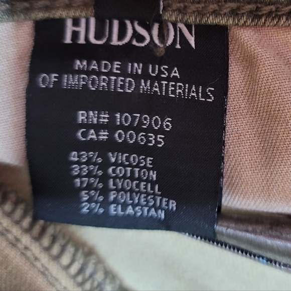Hudson Krista Super Skinny Crop Camouflage Women's Jeans Size 27 - Picture 7 of 13